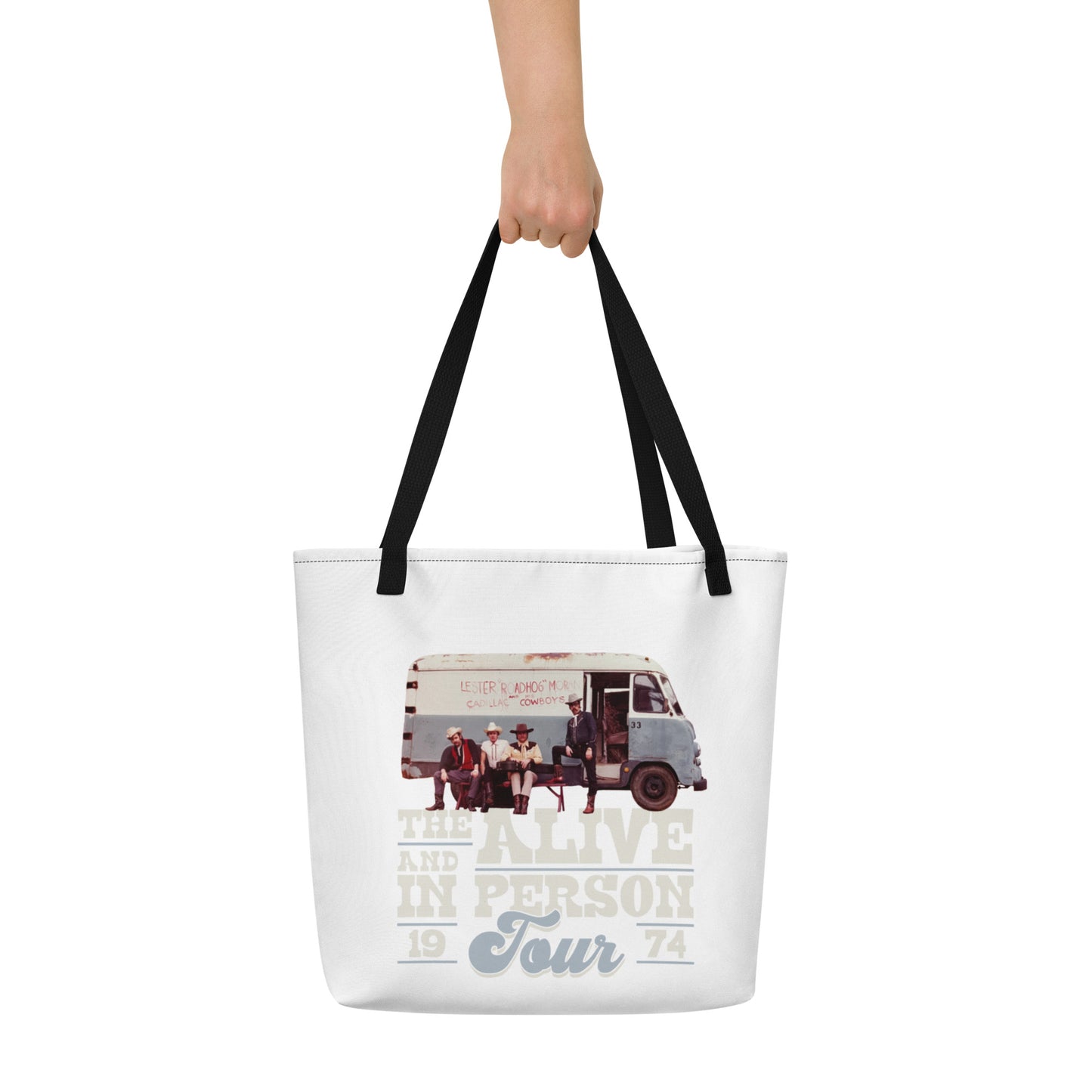 Road Hog Tour Large Tote Bag