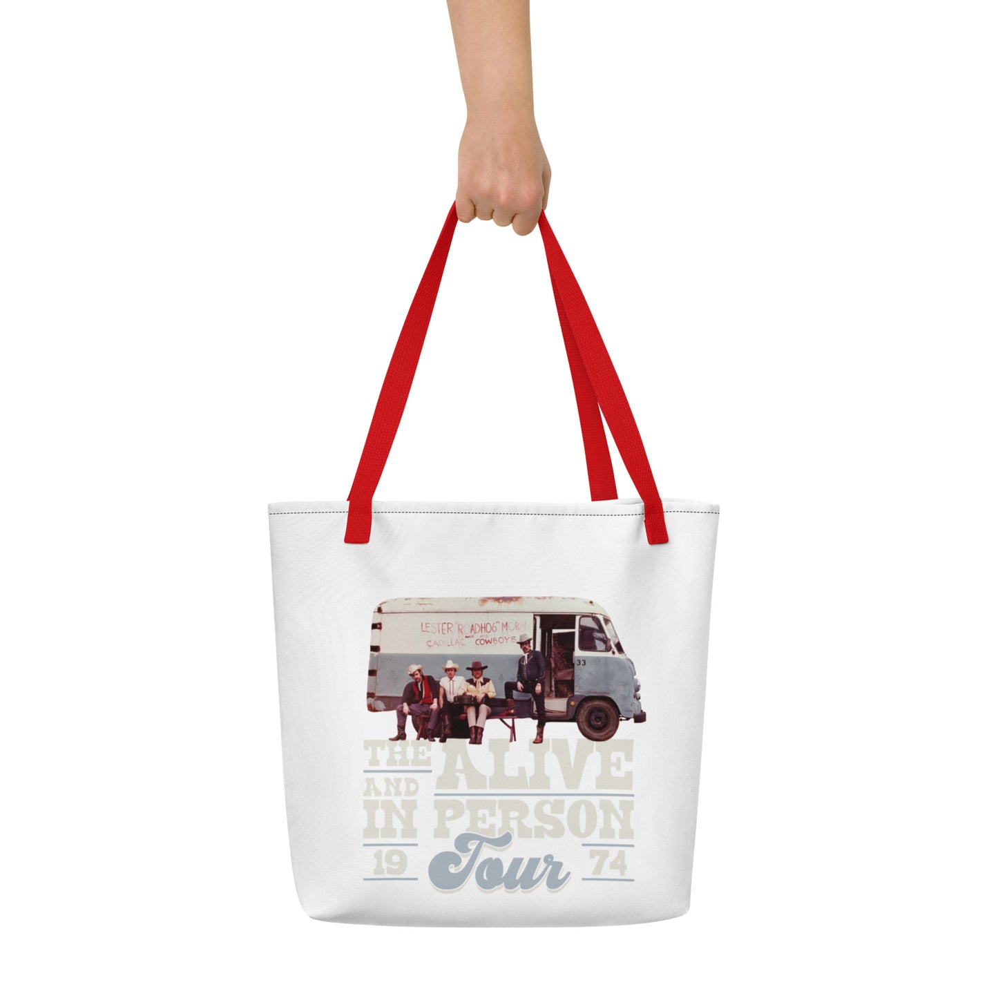 Road Hog Tour Large Tote Bag