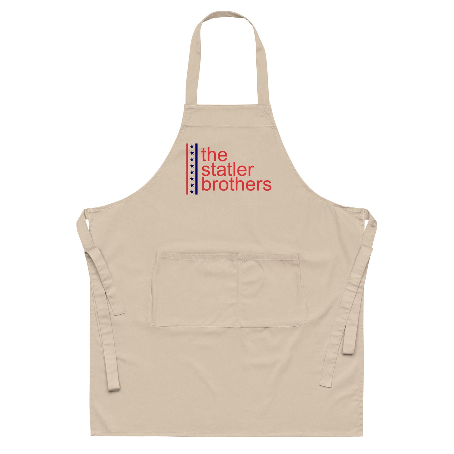 Statler Brothers Logo organic cotton apron