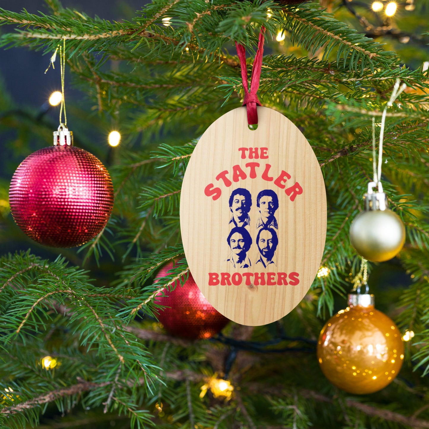 The Statler Brothers Wooden Ornament